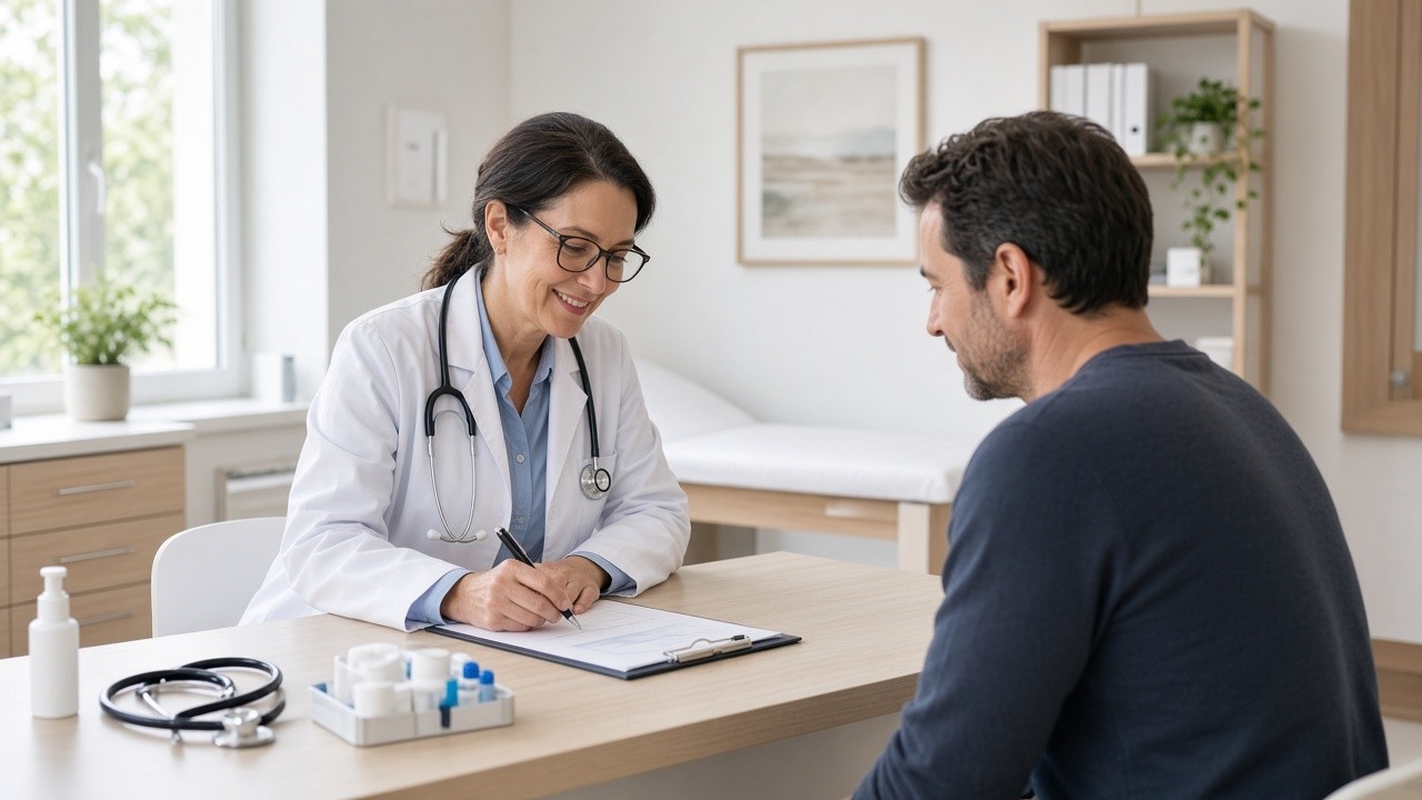 Clinician meeting with a patient at WWC Health